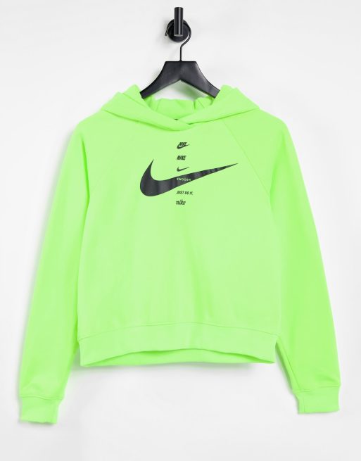 Felpa nike store verde fluo