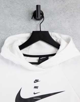 white nike check hoodie