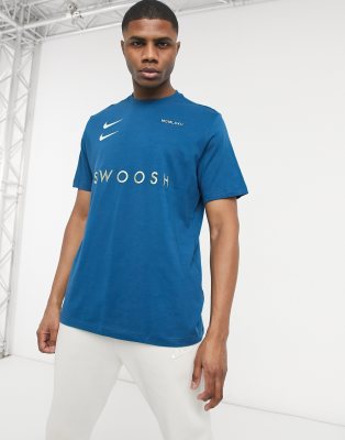 Nike Swoosh Logo T-shirt In Teal-green In Green