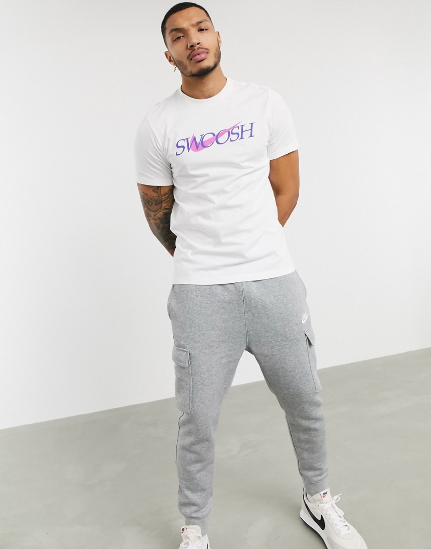 Nike Swoosh logo t-shirt in white