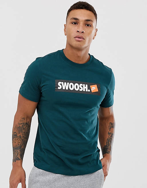 Nike Swoosh Logo T-Shirt Teal | ASOS