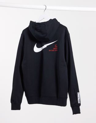 nike swoosh hoodie on tour