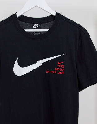 nike swoosh black t shirt