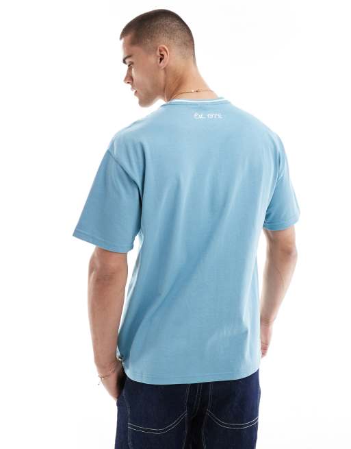 Nike Swoosh overlay logo t-shirt in blue