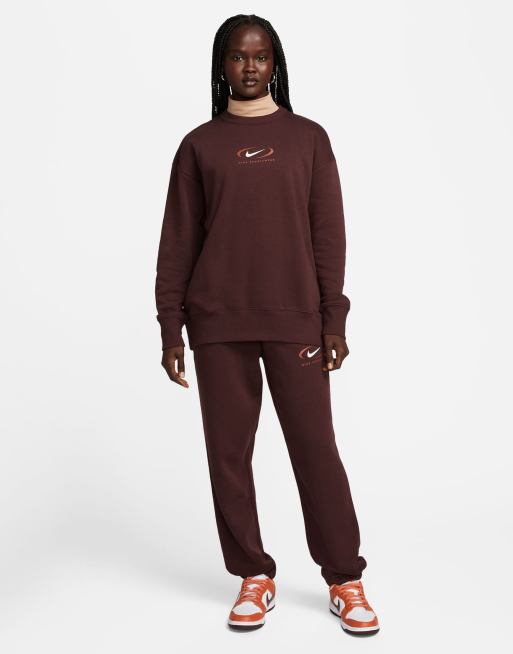 Women's nike swoosh sweatshirt sale