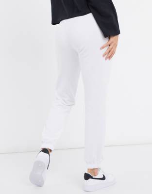white nike trackies