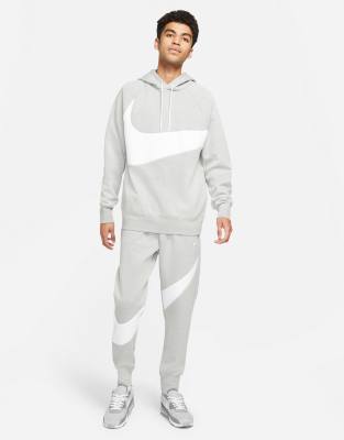 Nike Swoosh Pack Tech Fleece Hoodie In Gray Heather | ModeSens