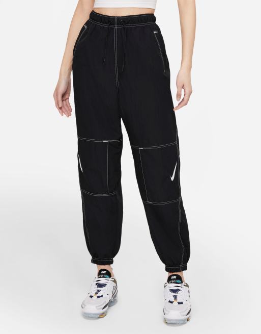 Nike Swoosh Pack Repel woven cuffed pants in black