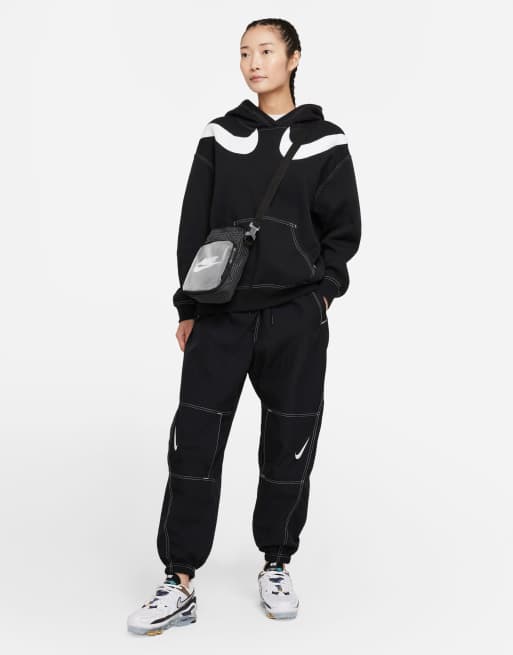 Nike Swoosh Pack Repel woven cuffed pants in black ASOS