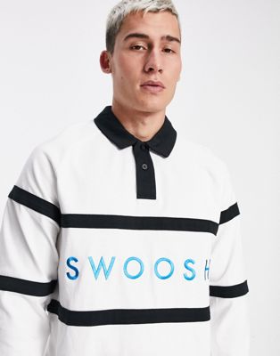 swoosh rugby shirt