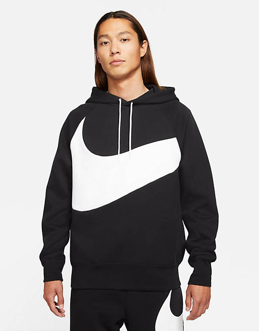 Nike Swoosh Pack Tech Fleece hoodie in black | ASOS