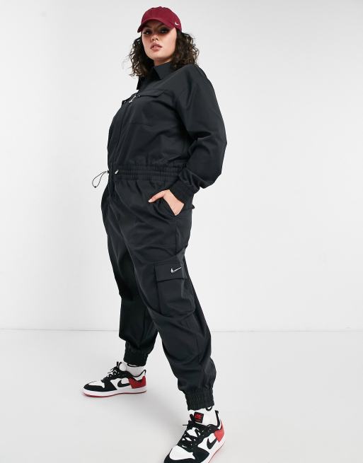 Nike Nsw Swoosh Utility Jumpsuit in Black