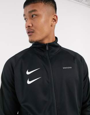 nike black swoosh jacket