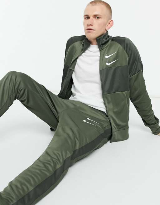 Mens nike tracksuit khaki best sale