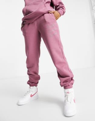 nike sweatpants pink