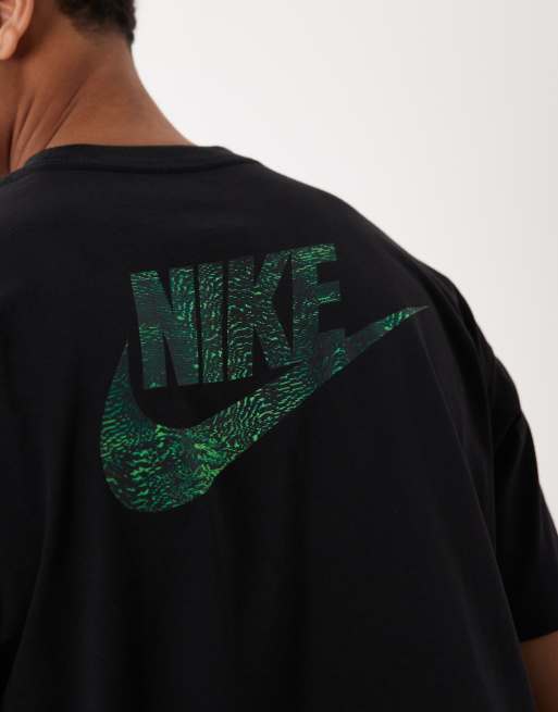 Nike Swoosh Sci-fi backprint logo t-shirt in black, 3 of 5