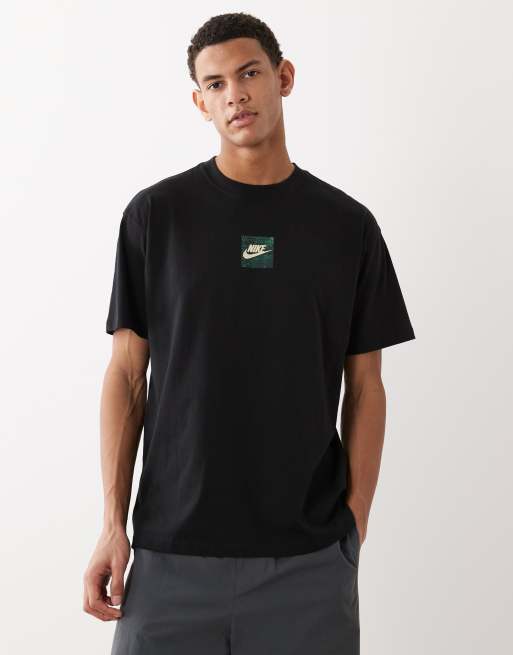 Nike Swoosh Sci-fi backprint logo t-shirt in black, 5 of 5