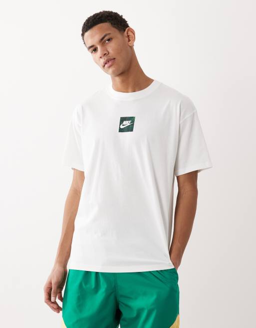 Nike Swoosh Sci-fi backprint logo t-shirt in white, 5 of 5