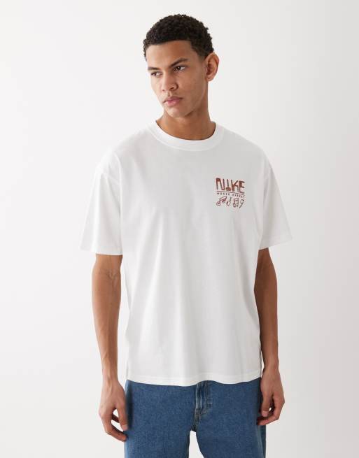 Nike Swoosh Sounds backprint t-shirt in white , 5 of 5
