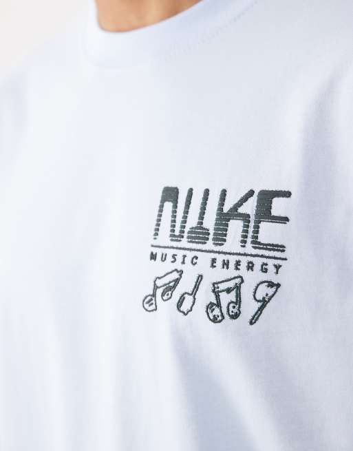 Nike - Swoosh Sounds - T-shirt à imprimé au dos - Bleu clair, 3 de 5