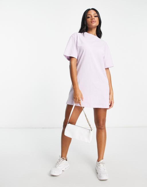 Nike Swoosh t shirt dress in lilac