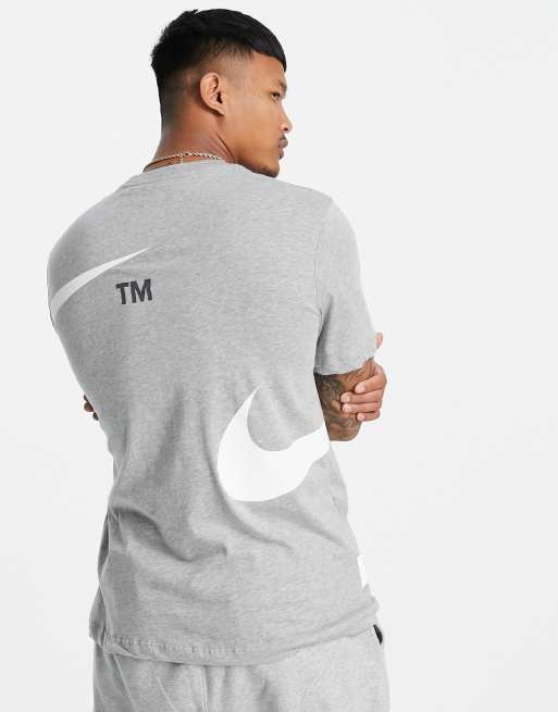 Nike Swoosh t shirt in grey ASOS