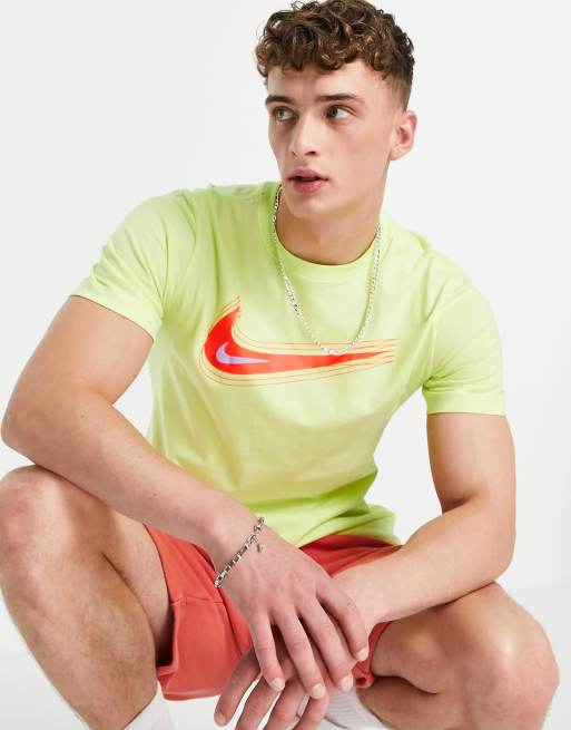 Orange and lime green nike shirt best sale