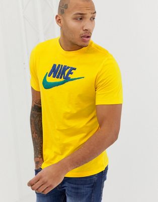 yellow nike t shirt