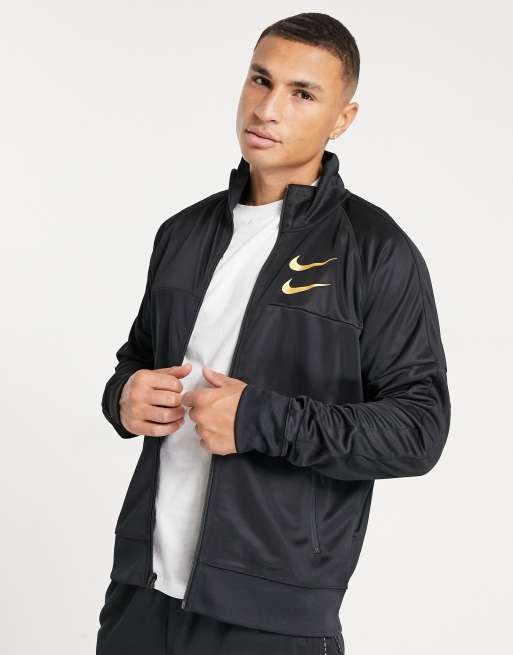 Nike black 2025 gold jacket