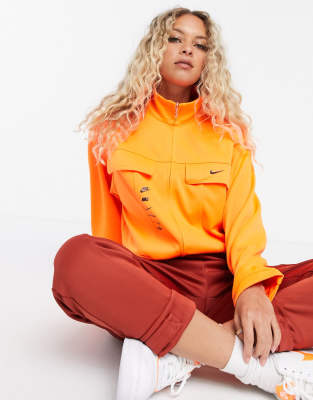 nike tracksuit orange