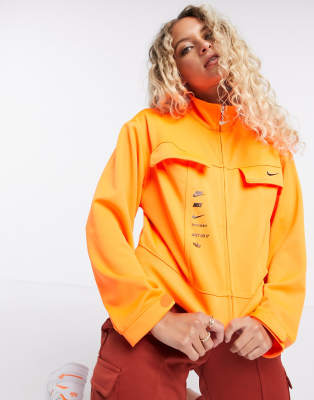 orange nike track jacket