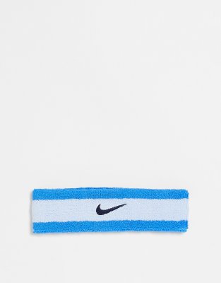 Nike Swoosh unisex headband in blue - ASOS Price Checker