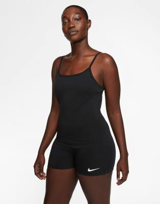 nike swoosh unitard in black