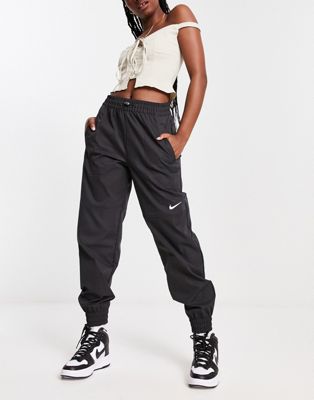 Nike mini swoosh cargo trousers in black
