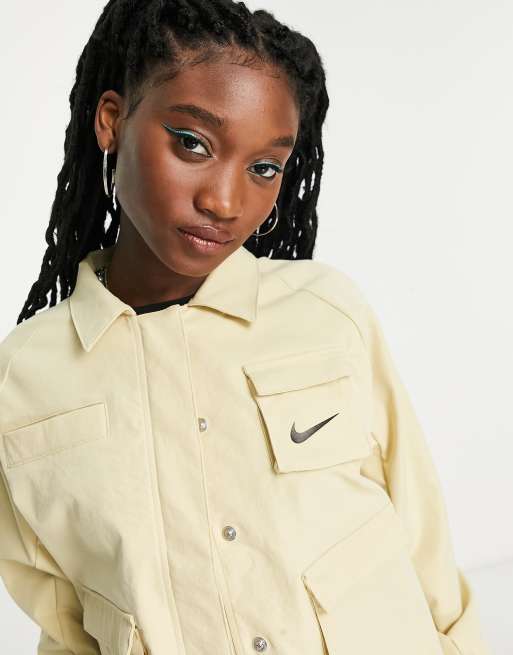 Nike button up online jacket