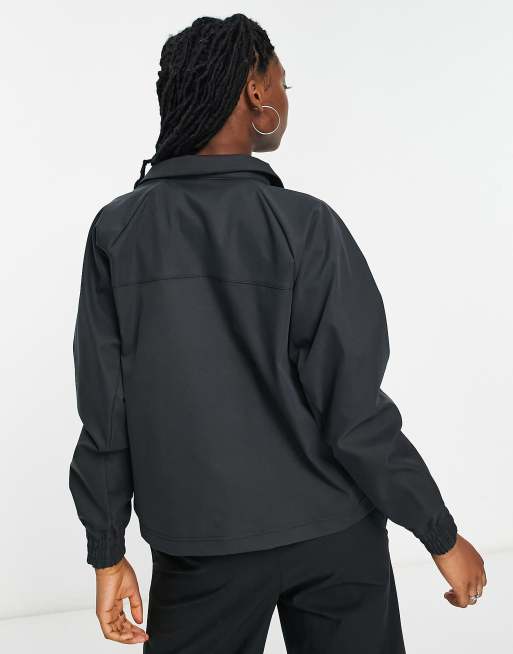 Nike swoosh woven half zip clearance jacket