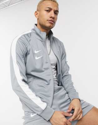 nike track jacket grey