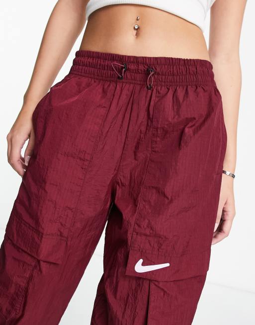 Burgundy nike 2025 pants womens