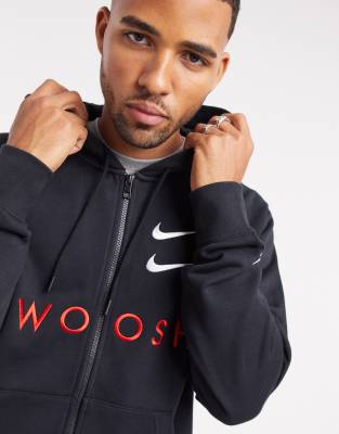 nike swoosh zip up hoodie