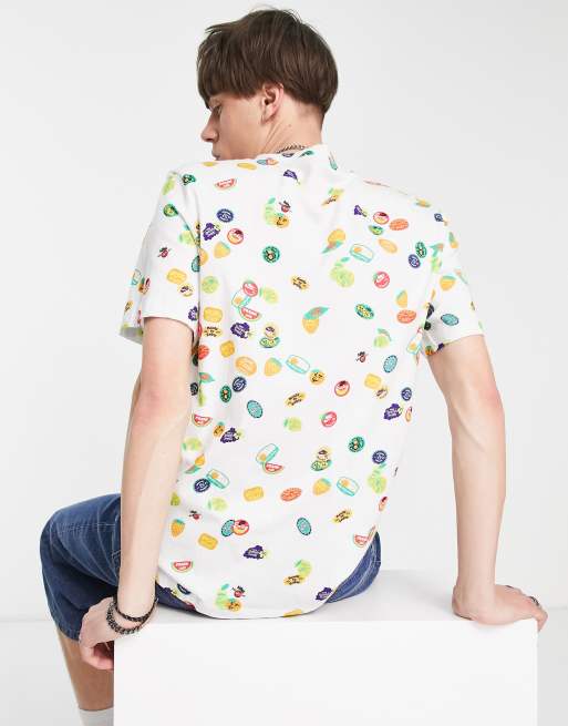 Nike - T-shirt à imprimé autocollant de fruits Certified Fresh sur l'ensemble - Blanc, 2 de 4