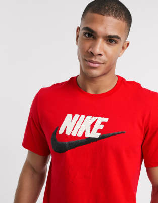 tee shirt rouge nike femme