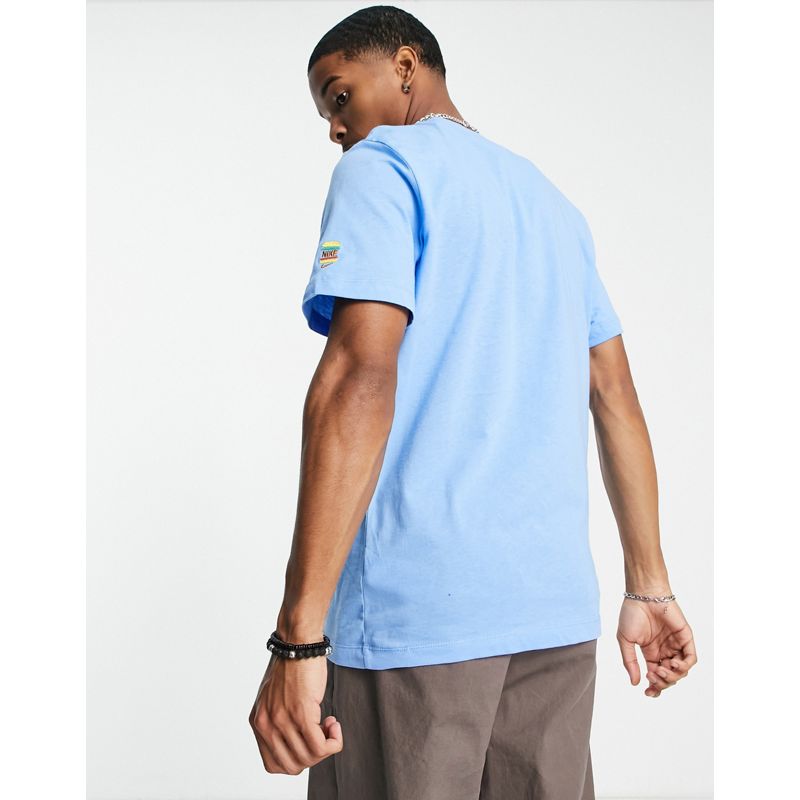 Activewear Uomo Nike - T-shirt blu con stampa Sole Food Burger