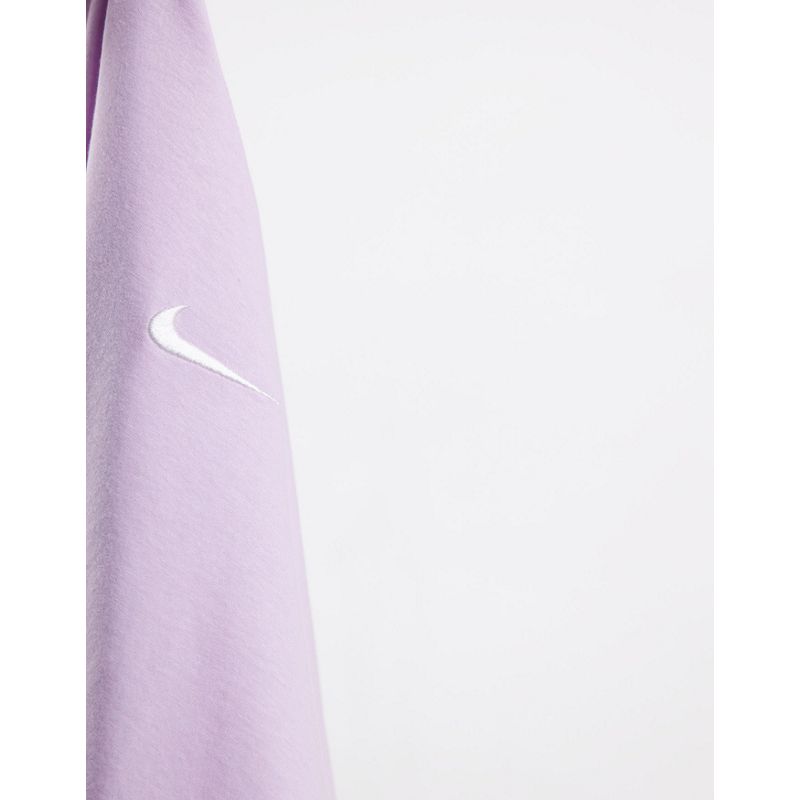 Donna Activewear Nike - T-shirt boyfriend lilla con logo piccolo