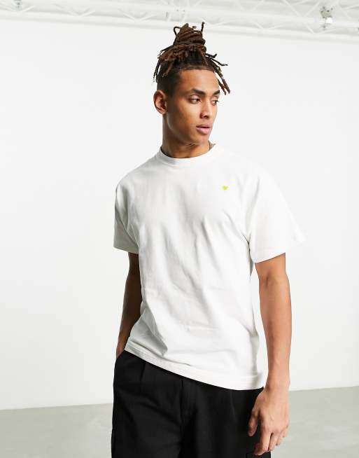 Nike - T-shirt color crema con cuore
