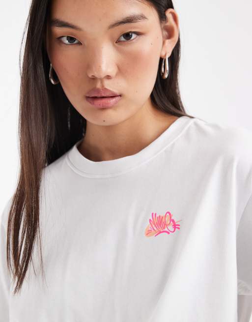 Nike t-shirt coupe boyfriend classique avec imprimé graphique au dos en blanc, 3 de 4