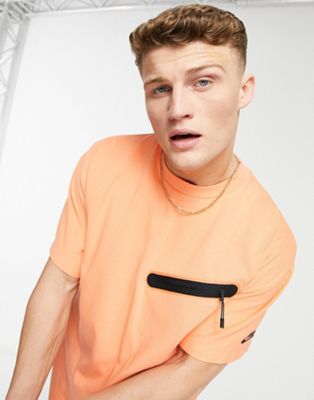 Nouveau Nike - T-shirt en polaire technique molletonnée - Orange poudré