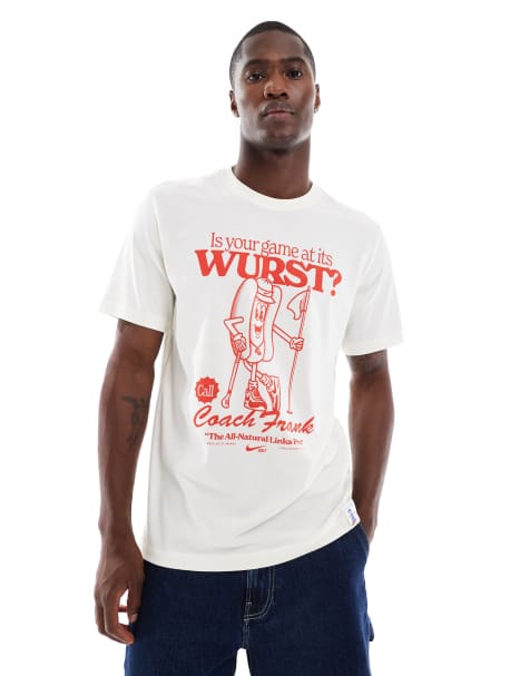 Nike - T-shirt imprimé - Crème - view 1