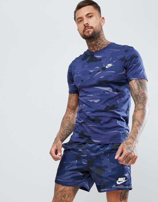 Nike blue camo sale