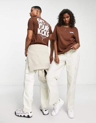 T-shirt marrone unisex con stampaSolo Cafe Get Your Kickssul retro - Nike T-shirt donna  - immagine3