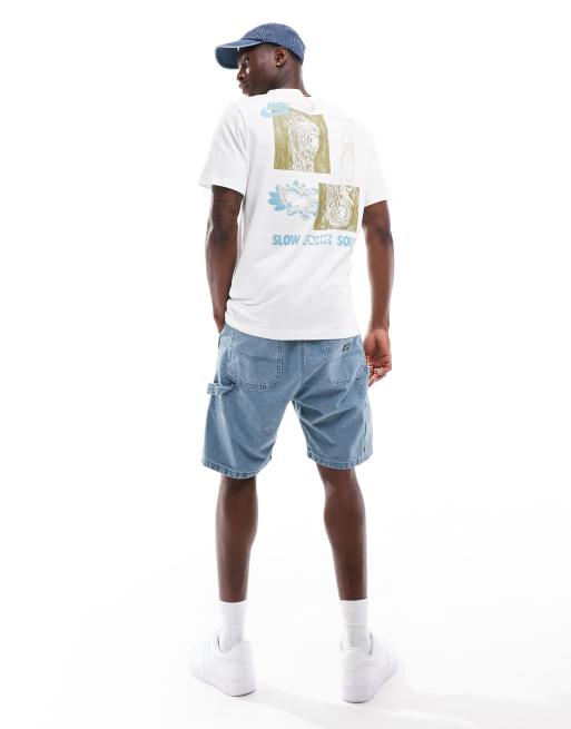 Nike - T-shirt met 'Slow Your Soul'-print op de achterkant in wit